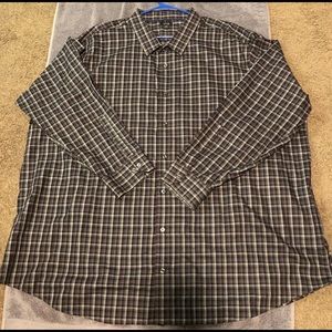 Mens APT. 9 4xb Big & Tall  Button Down Black